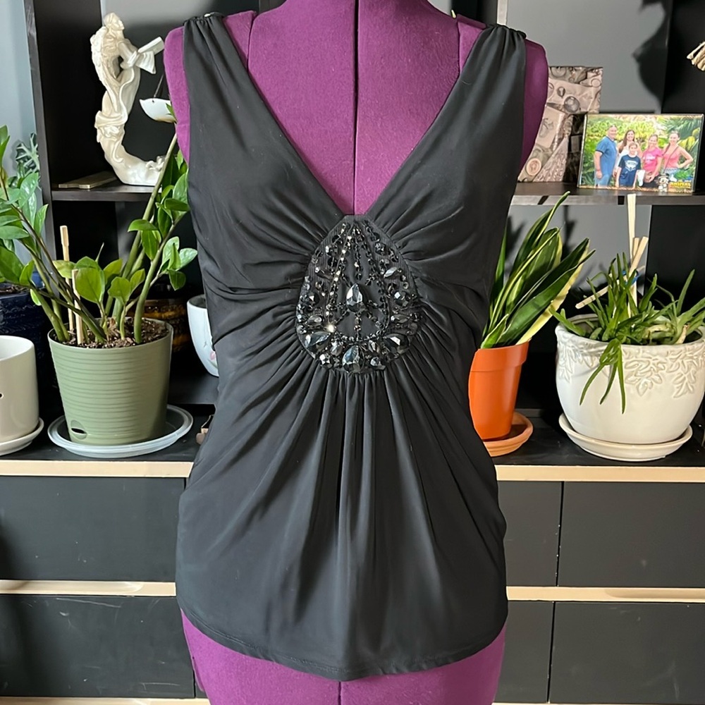 White House Black Market Embellished Tank